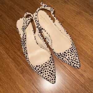 Isaac Mizrahi leopard kitten heel
